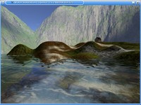 Water simulation running on GNU/Linux